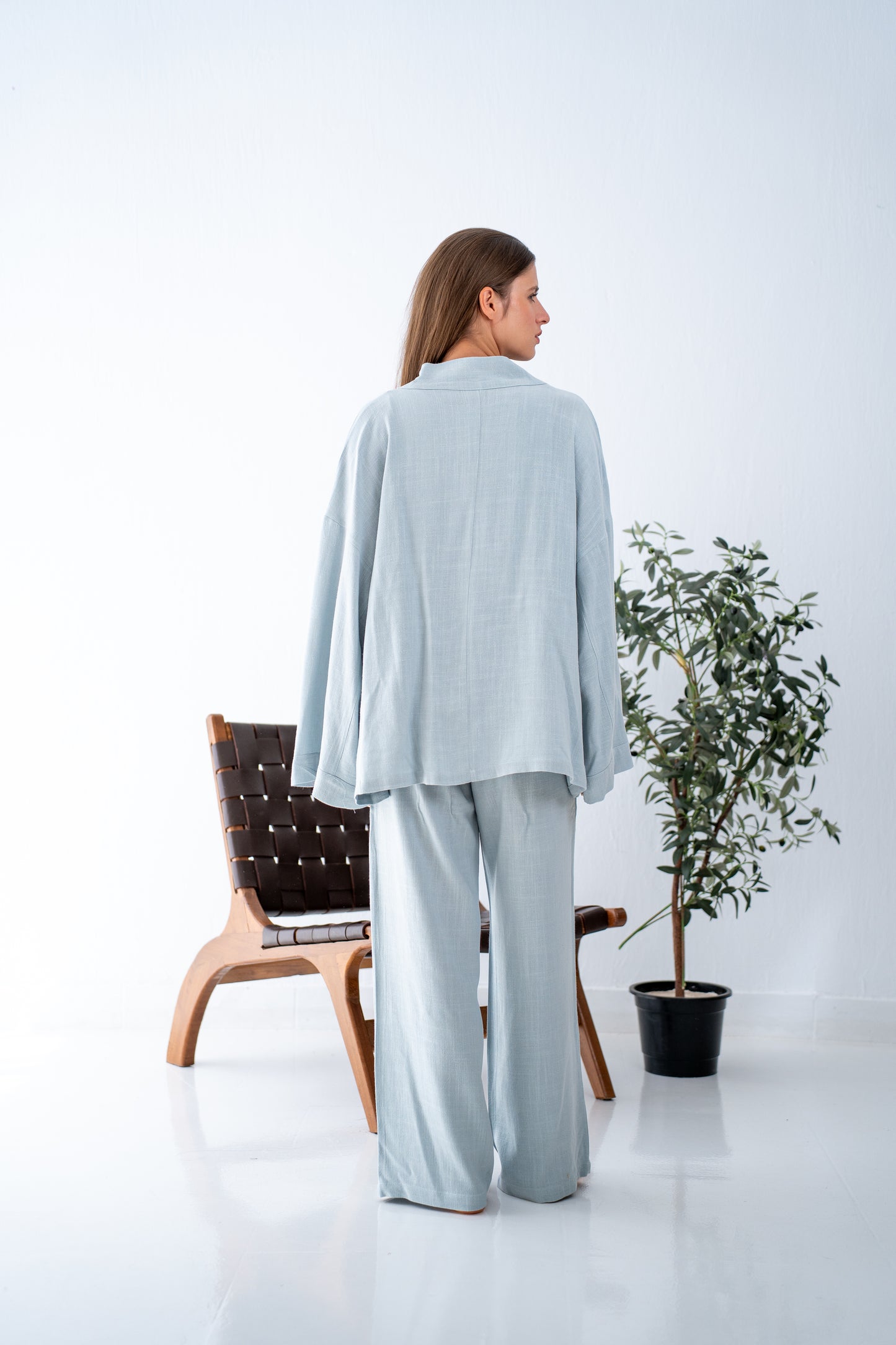 Baby blue cardigan