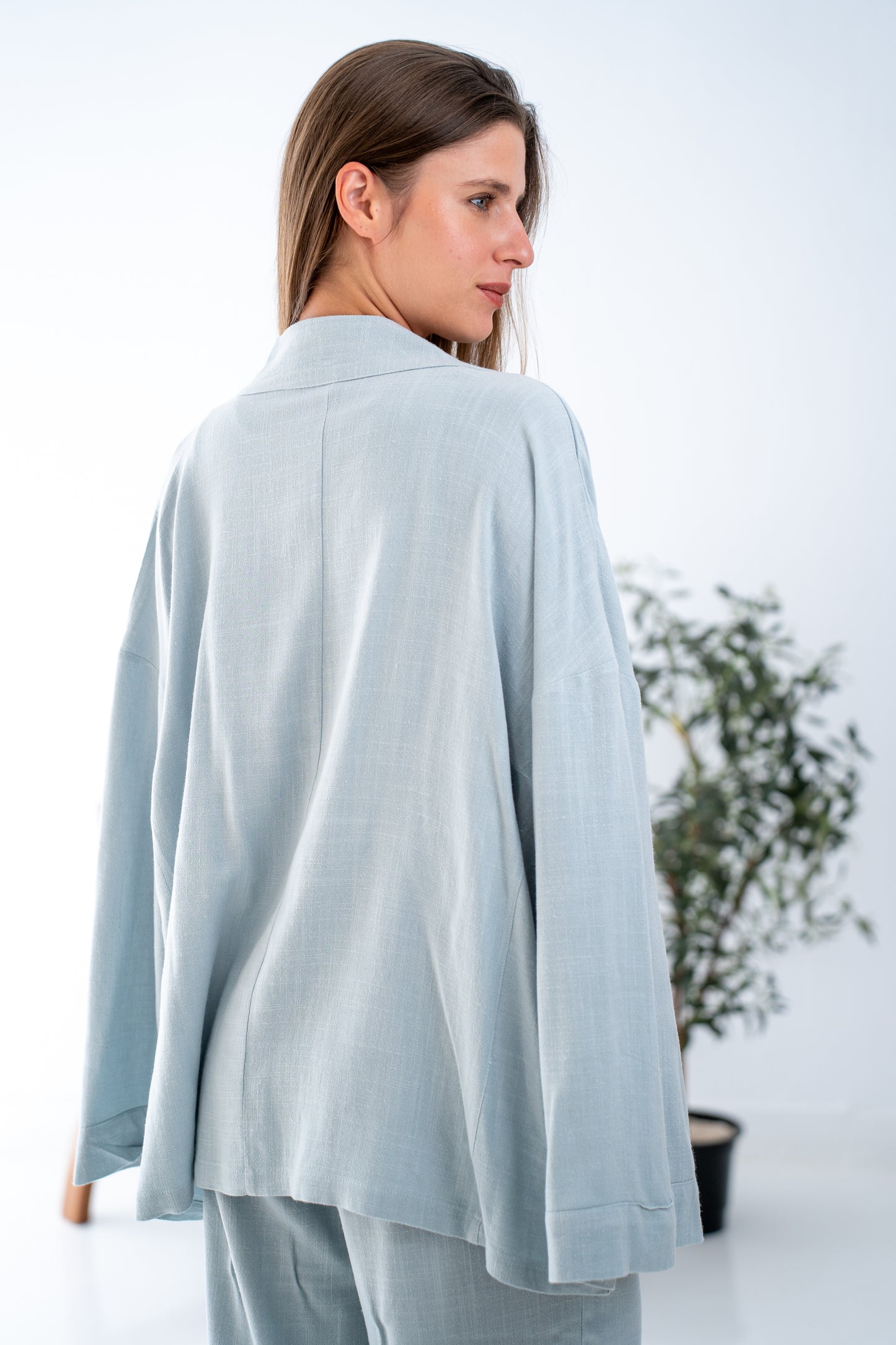 Baby blue cardigan