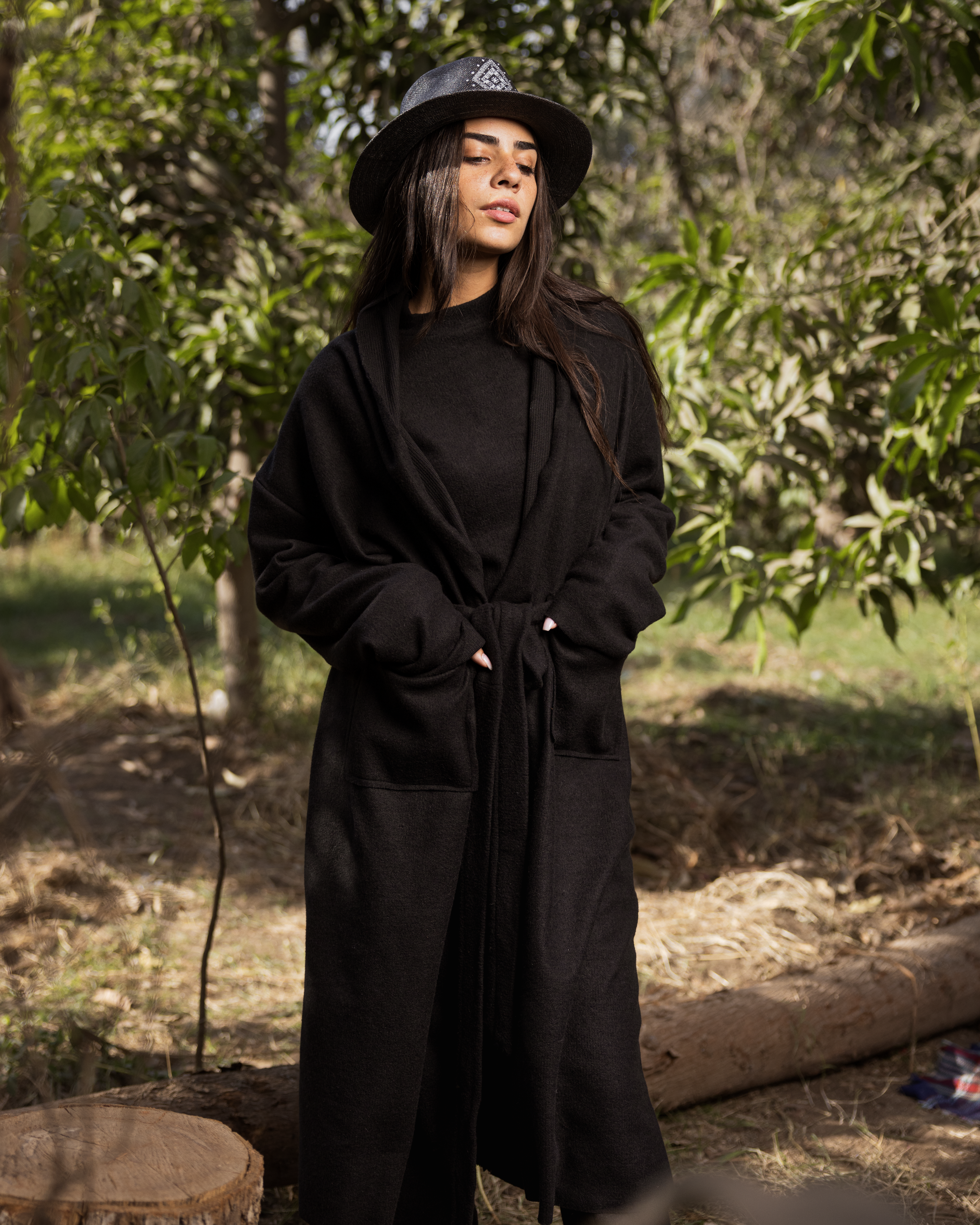 Black winter coat