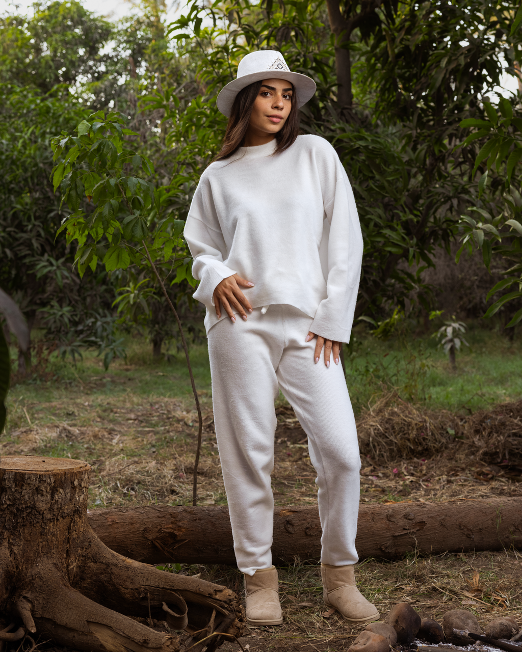 White winter set