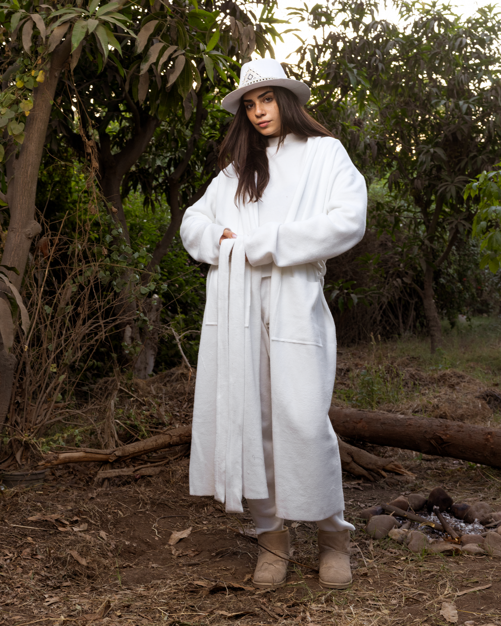 White winter coat