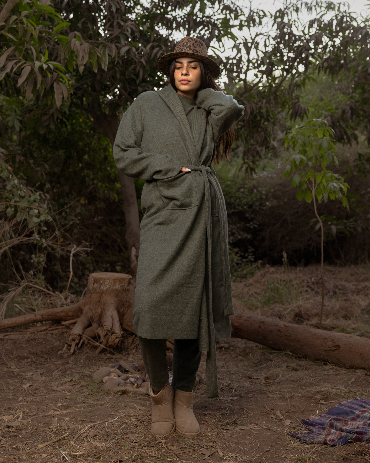 Olive winter coat