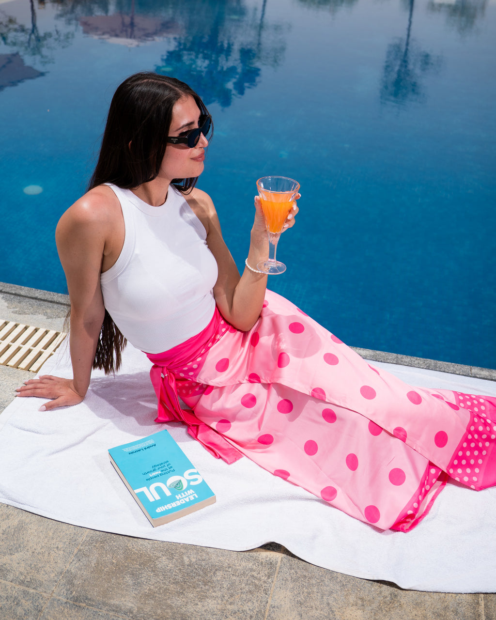 Pink Polka dots cover up