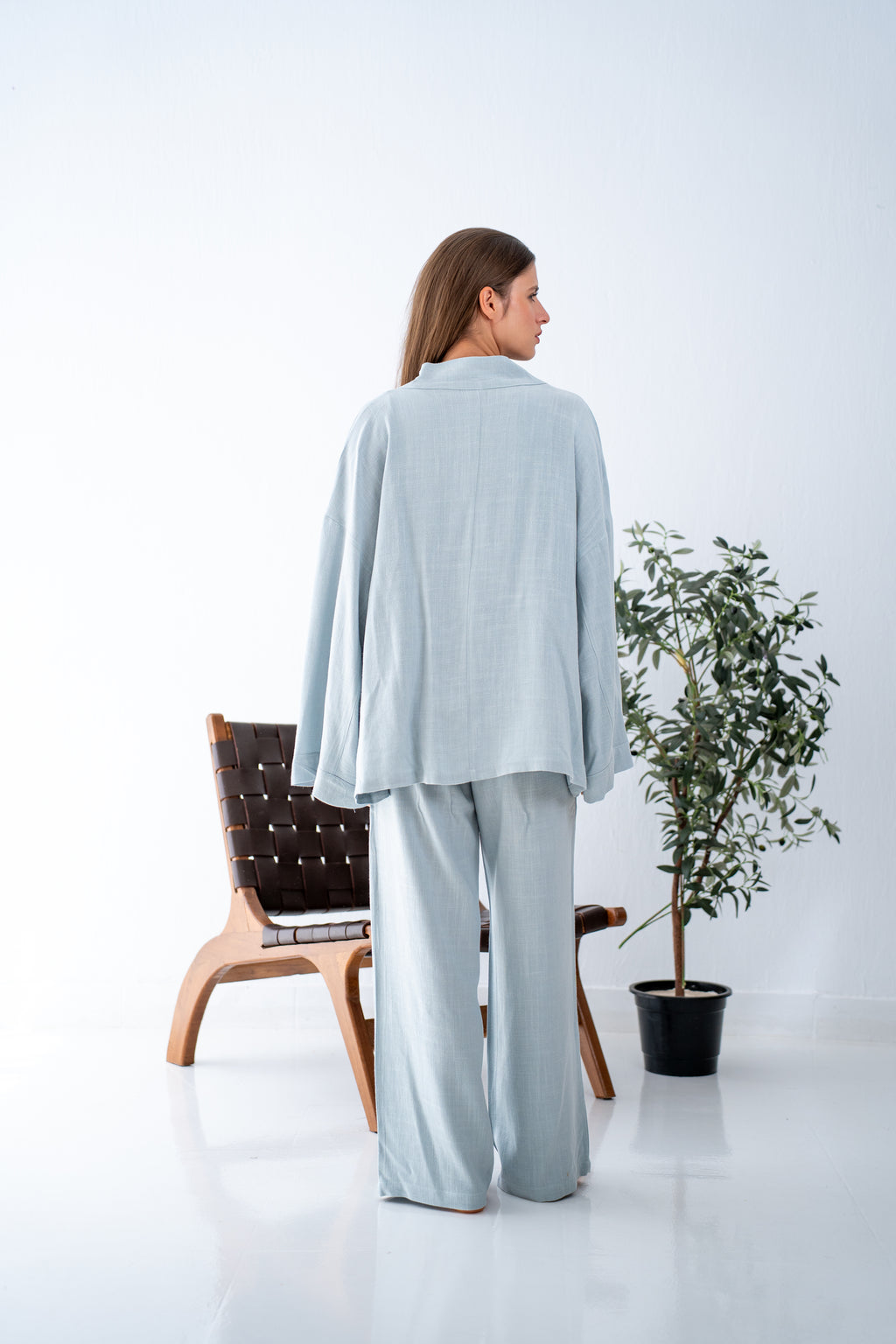 Baby blue cardigan