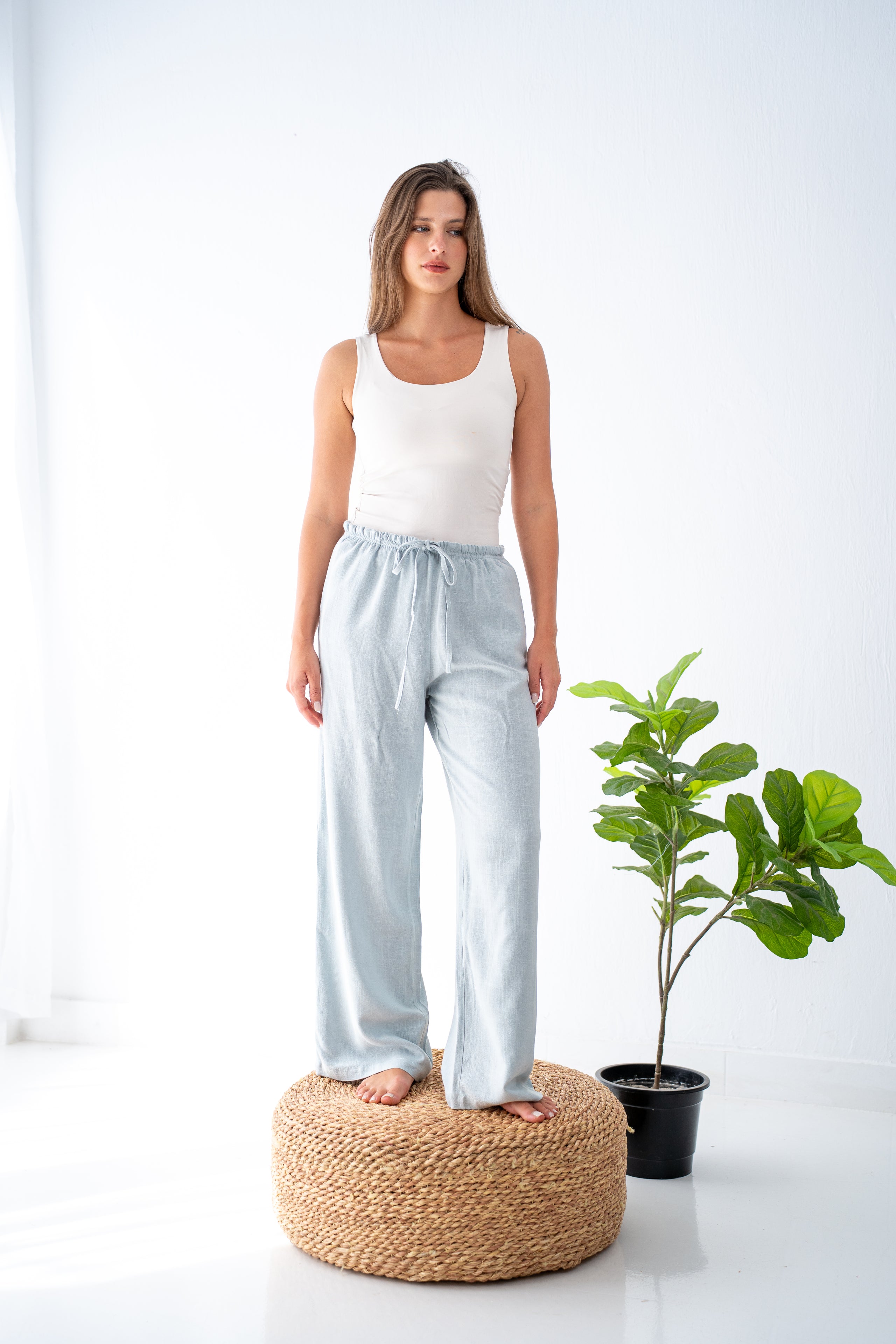 Baby blue pants