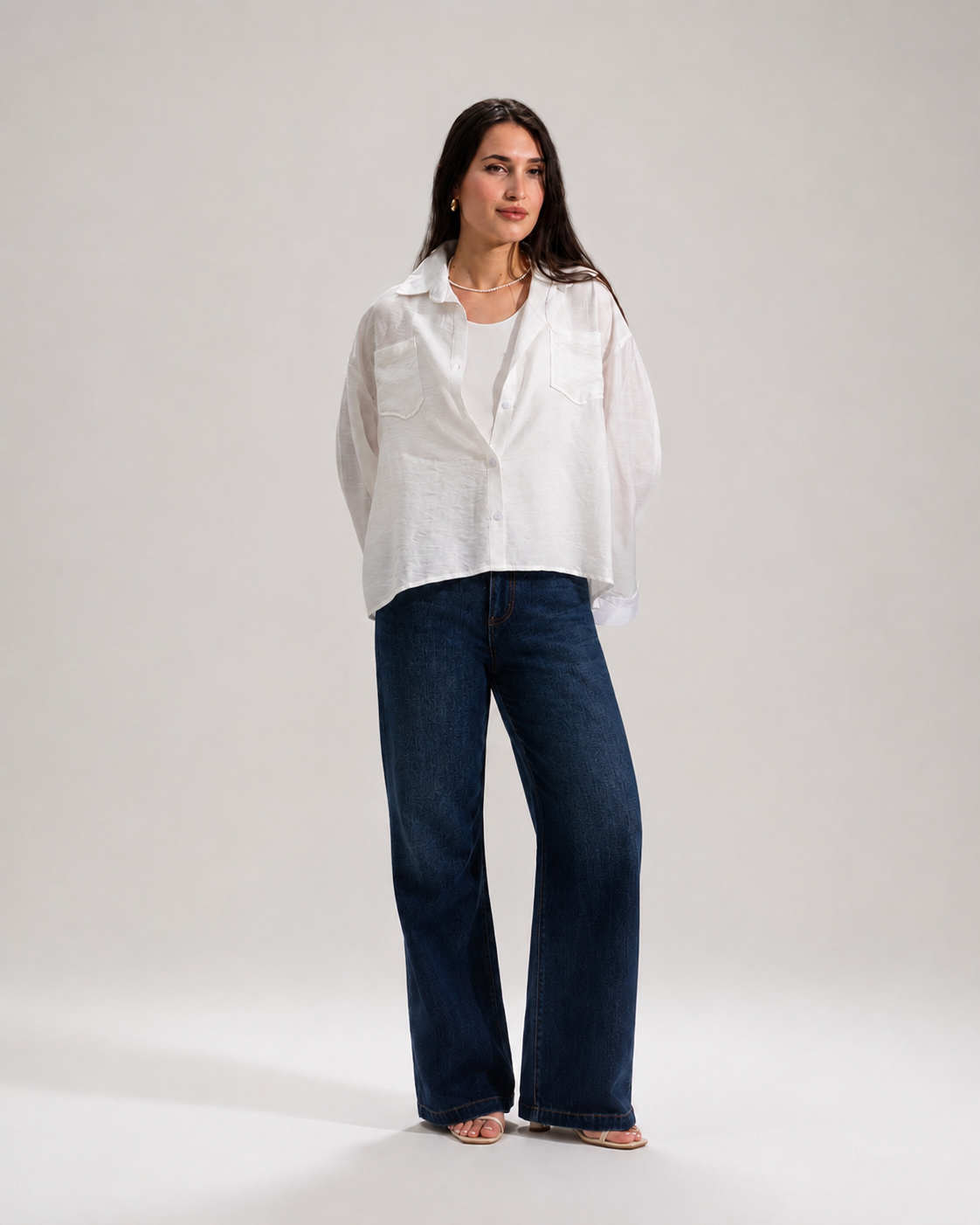 White linen shirt
