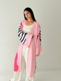 Pinky zebra kimono