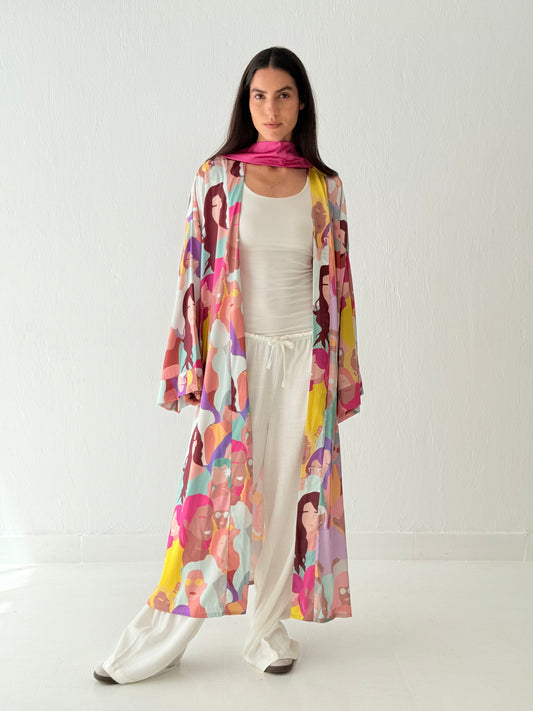 Faces Kimono
