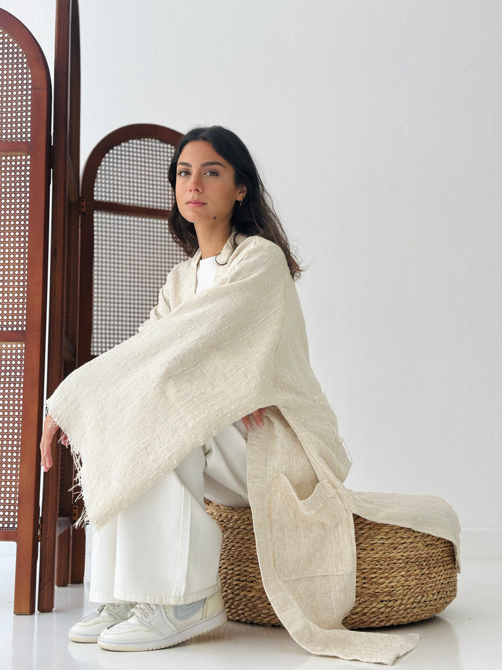 Beige kimono