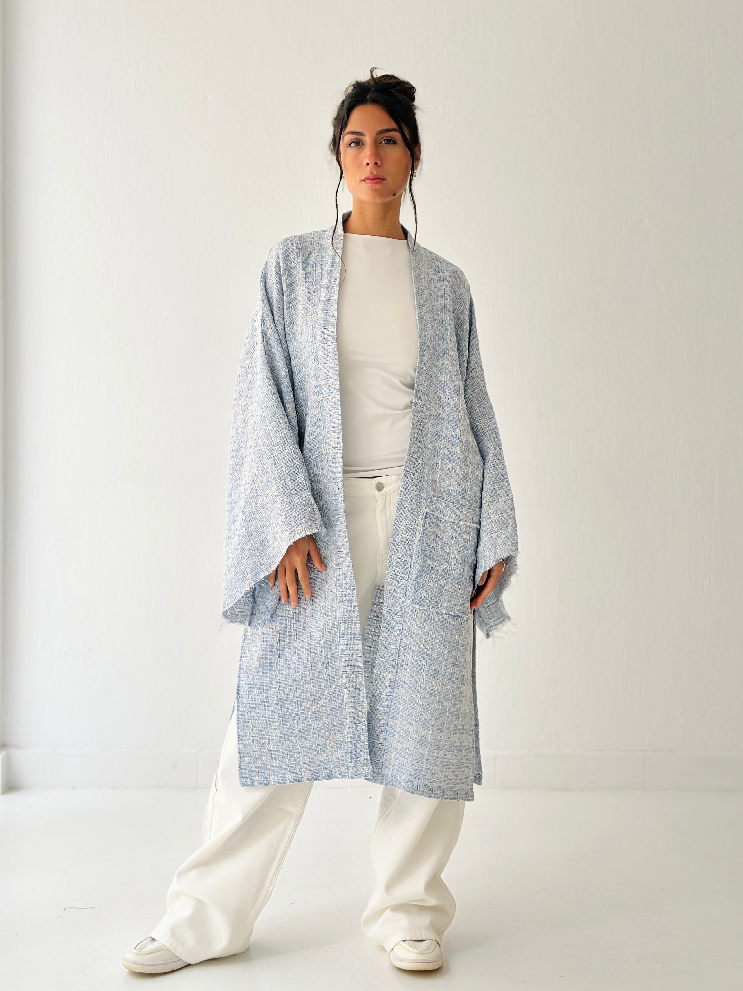 Baby blue kimono