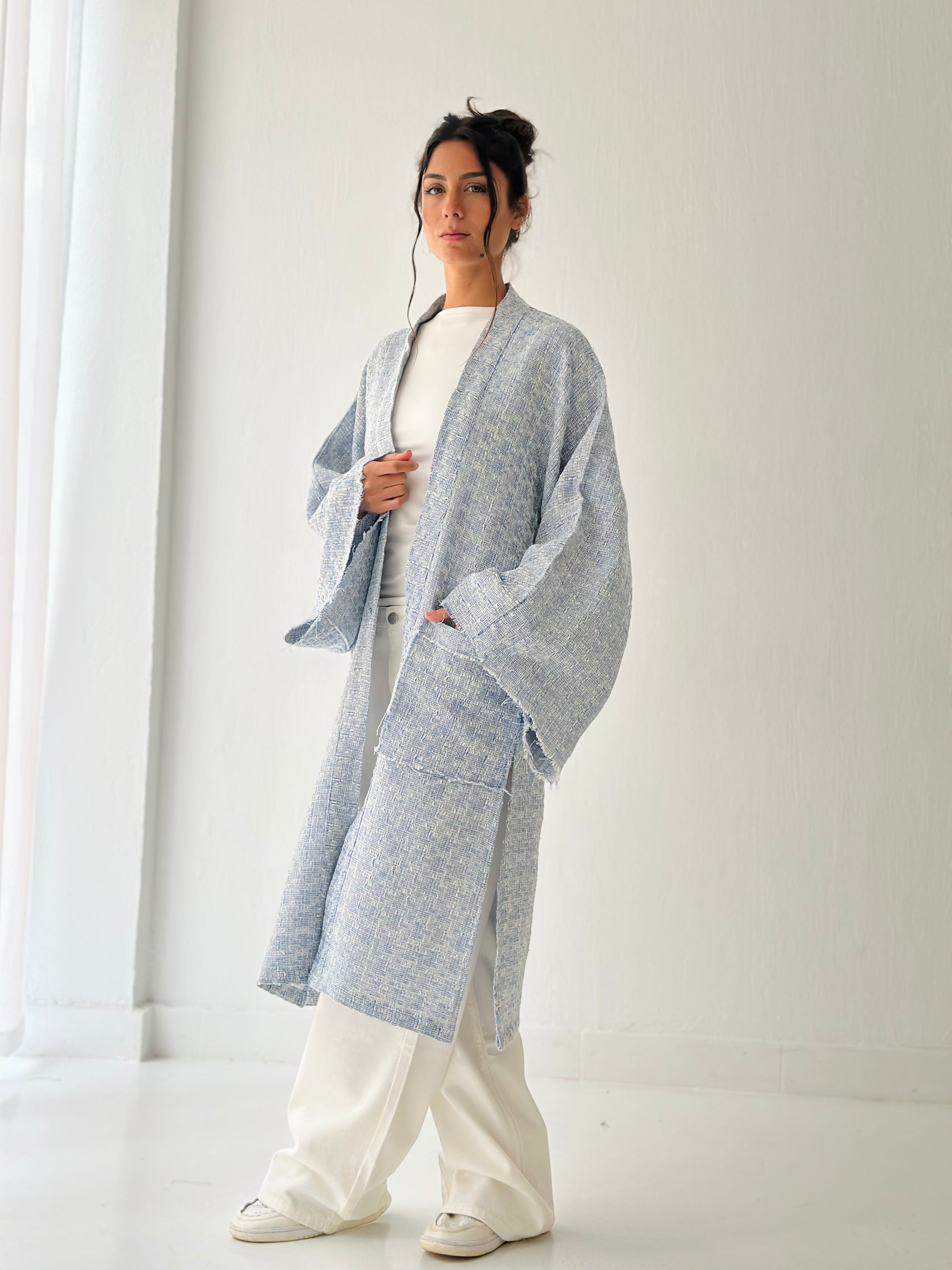 Baby blue kimono