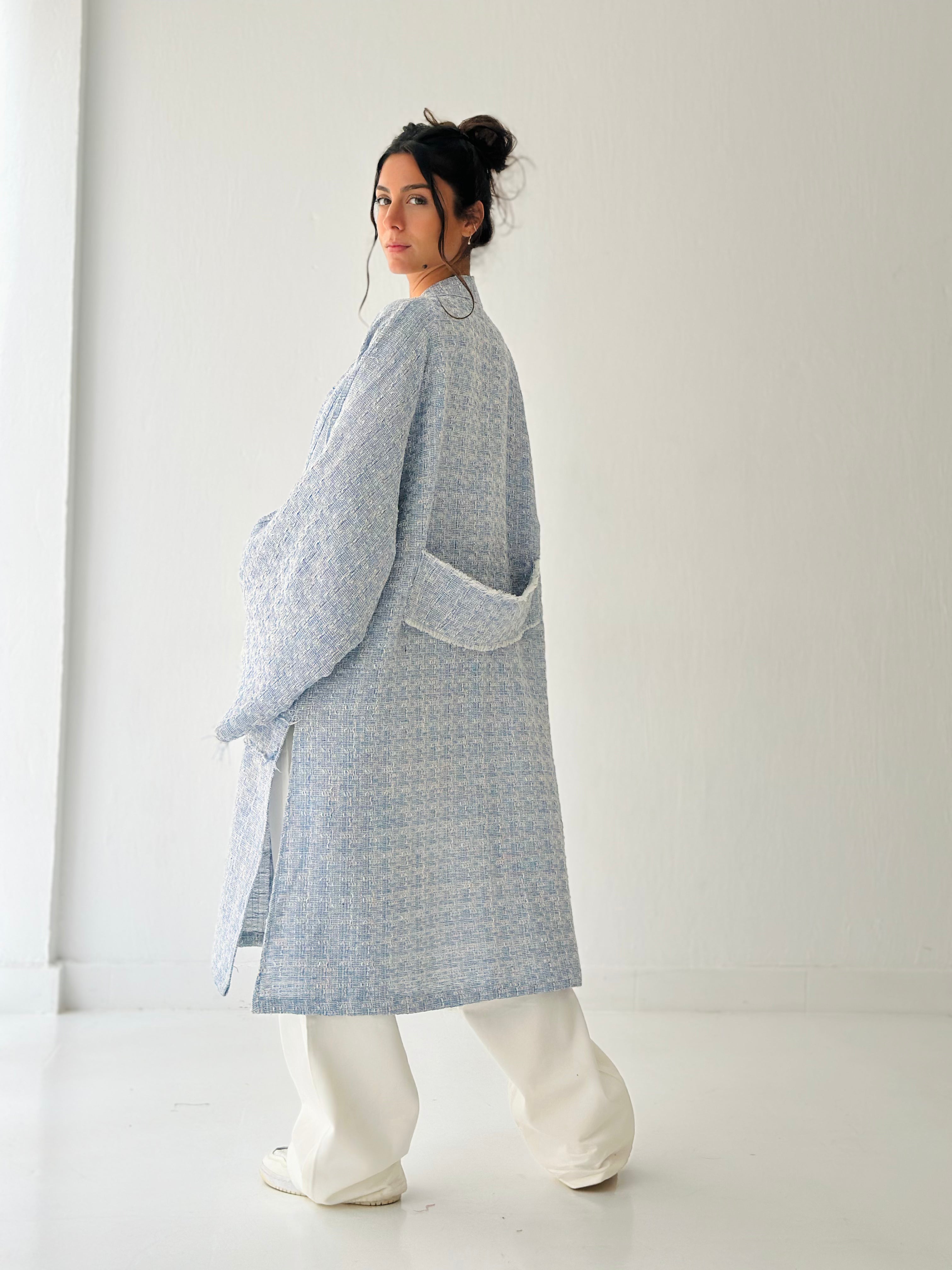Baby blue kimono