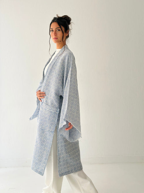 Baby blue kimono