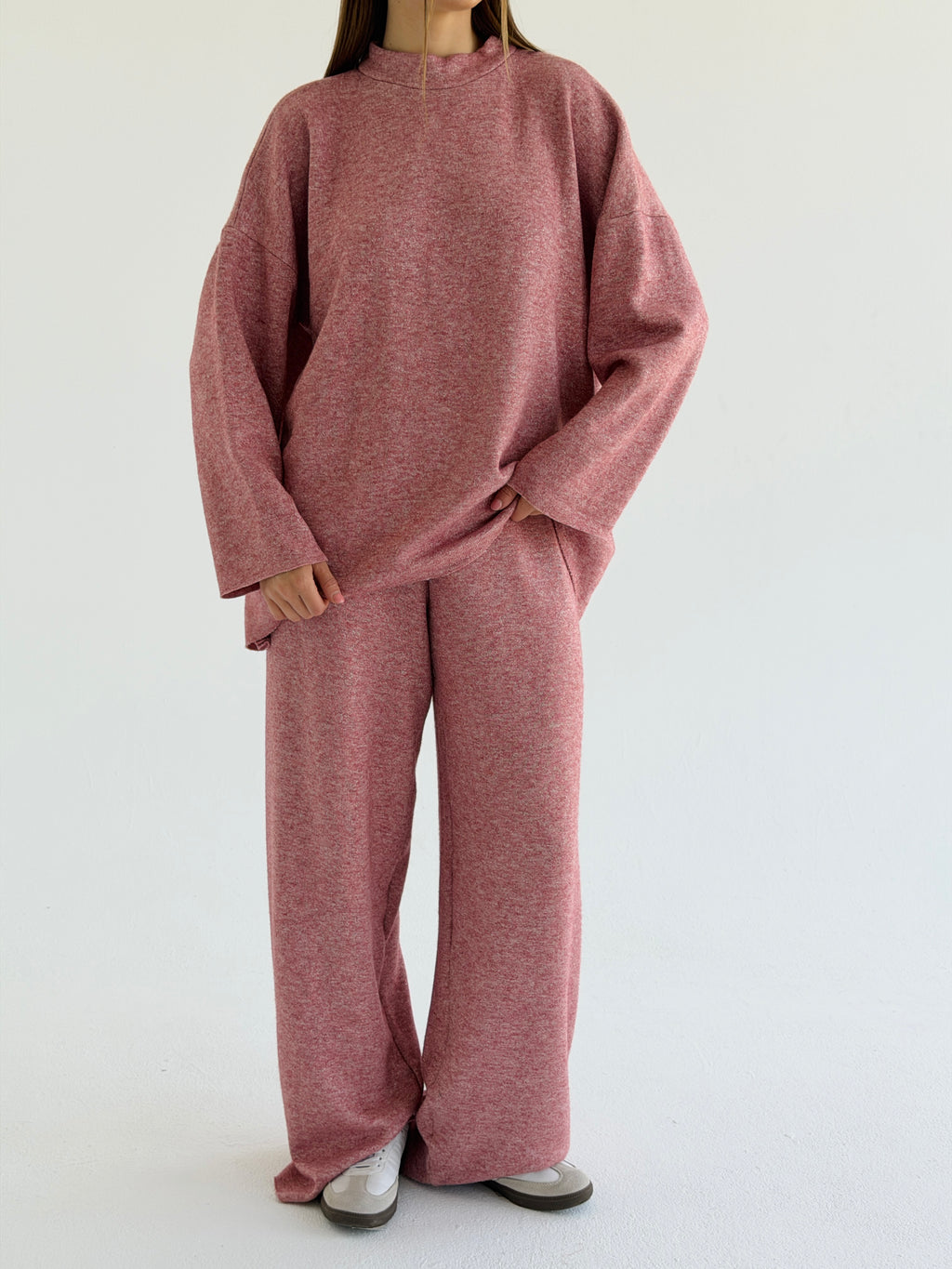 Double face winter set - Hot pink