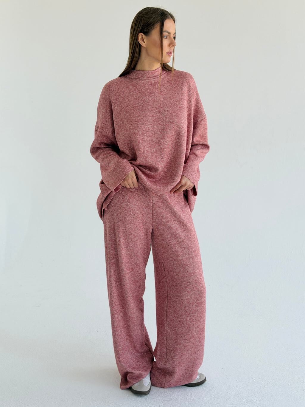 Double face winter set - Hot pink