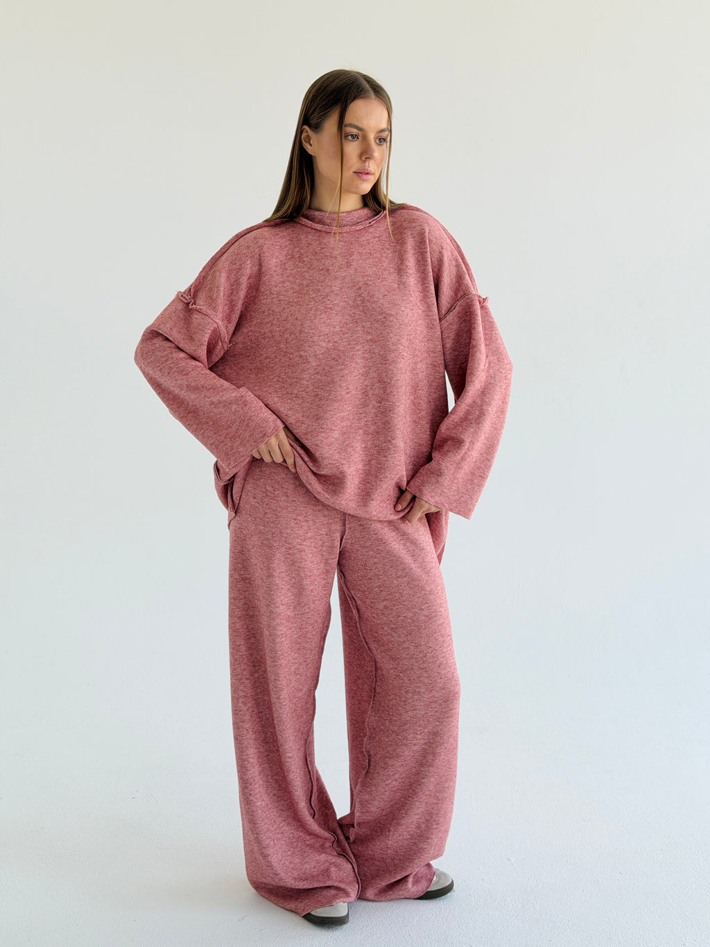 Double face winter set - Hot pink