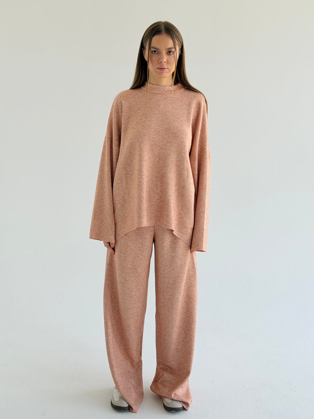 Double face winter set - Light peach