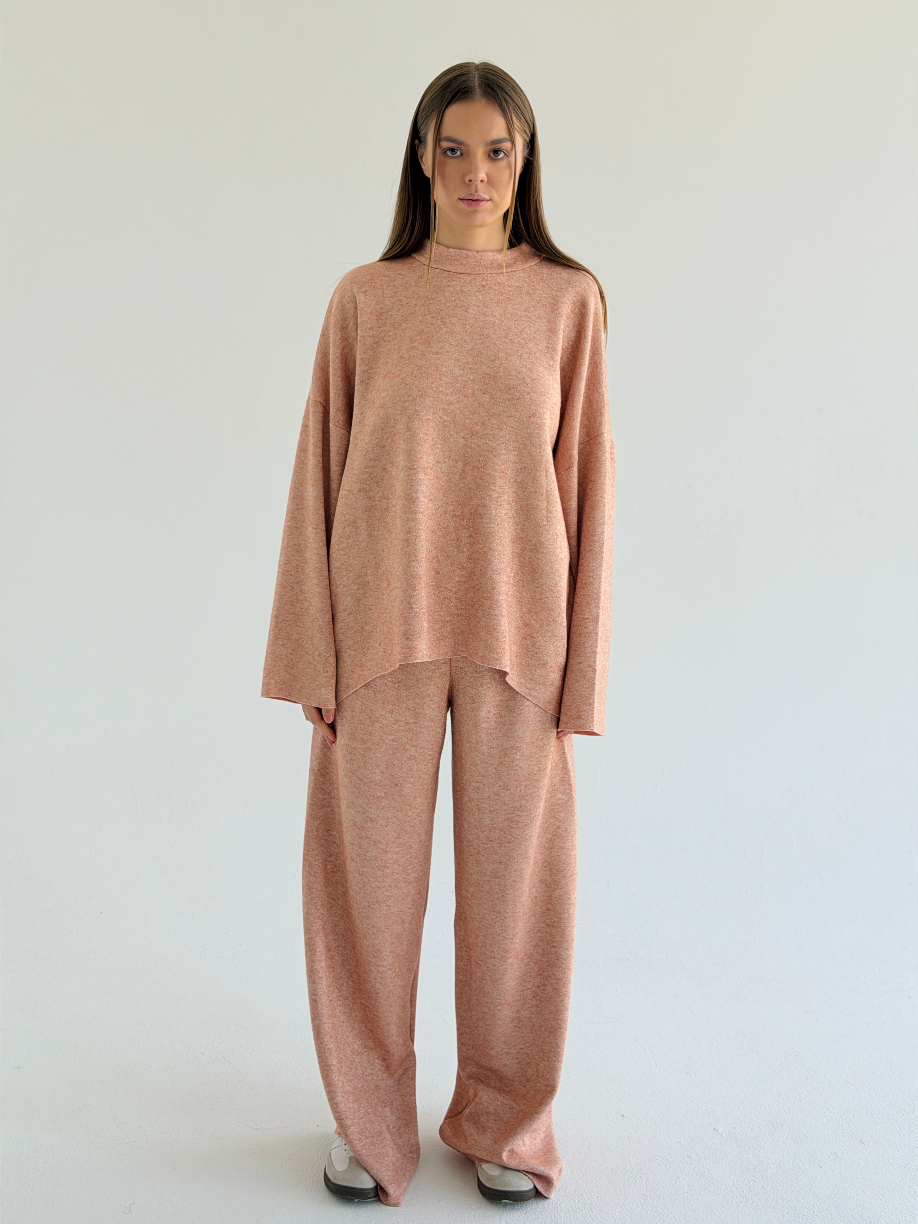 Double face winter set - Light peach