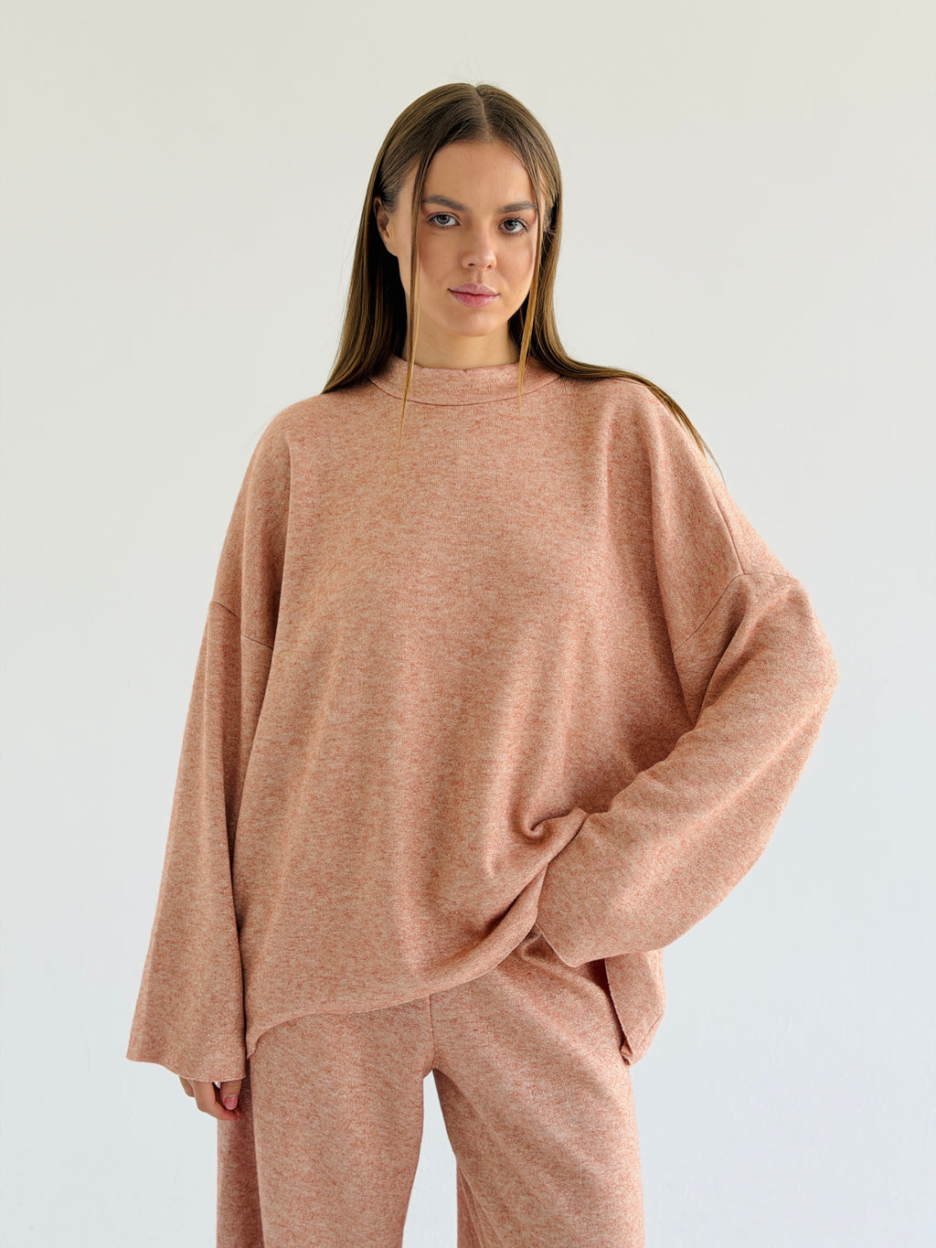 Double face winter set - Light peach