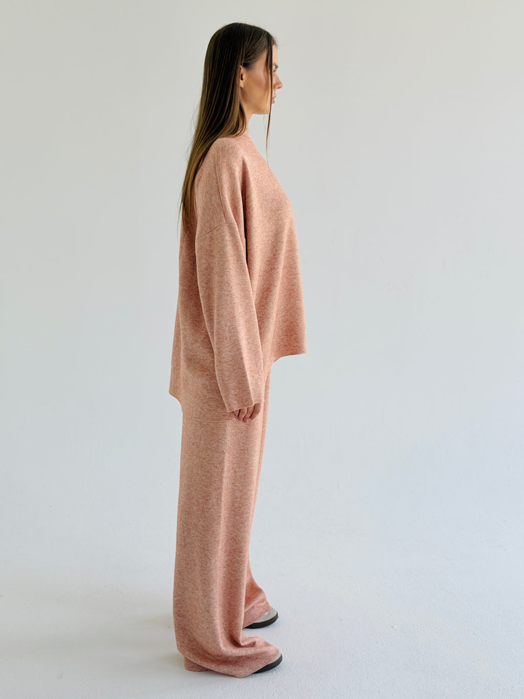 Double face winter set - Light peach