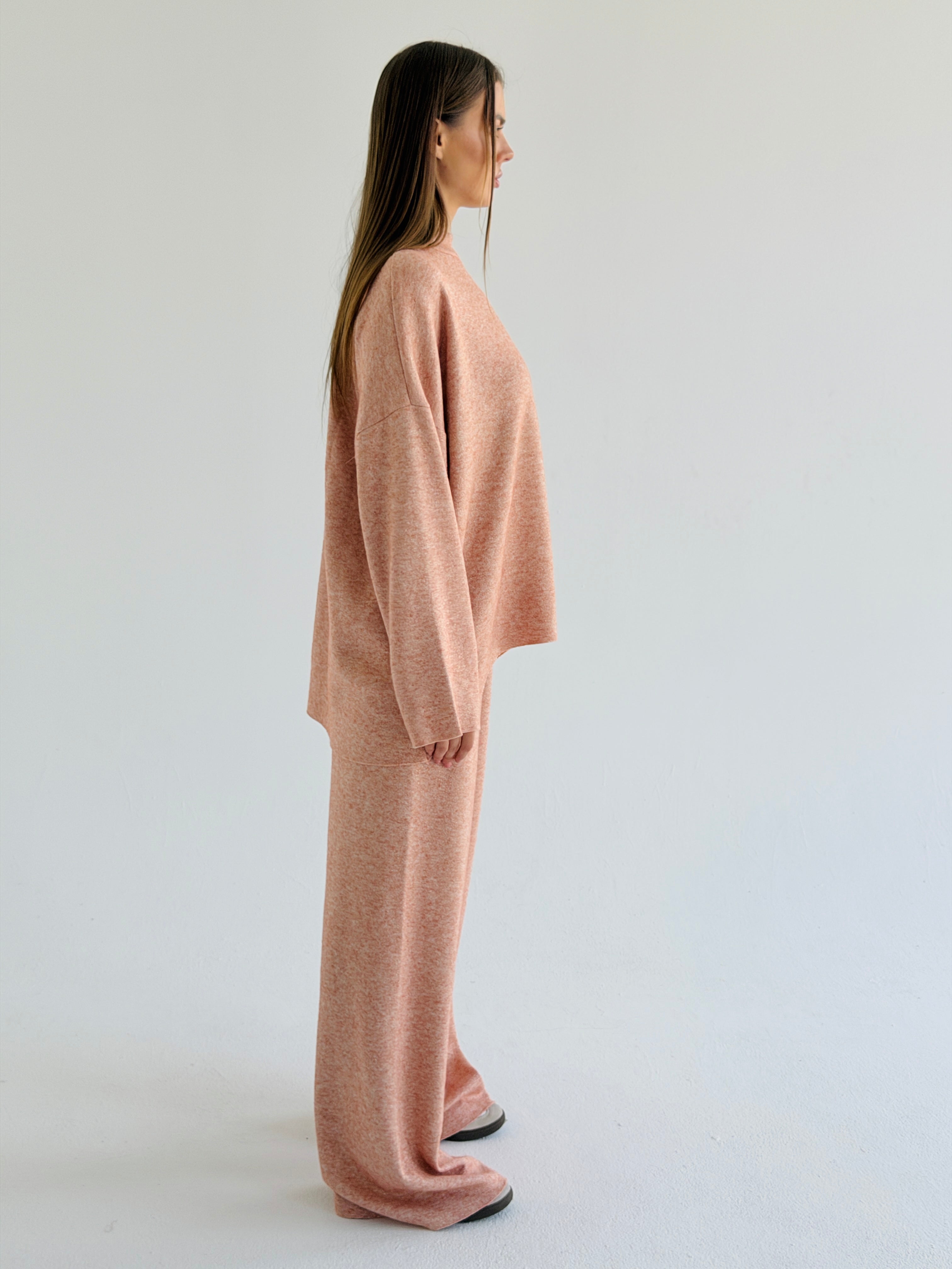 Double face winter set - Light peach