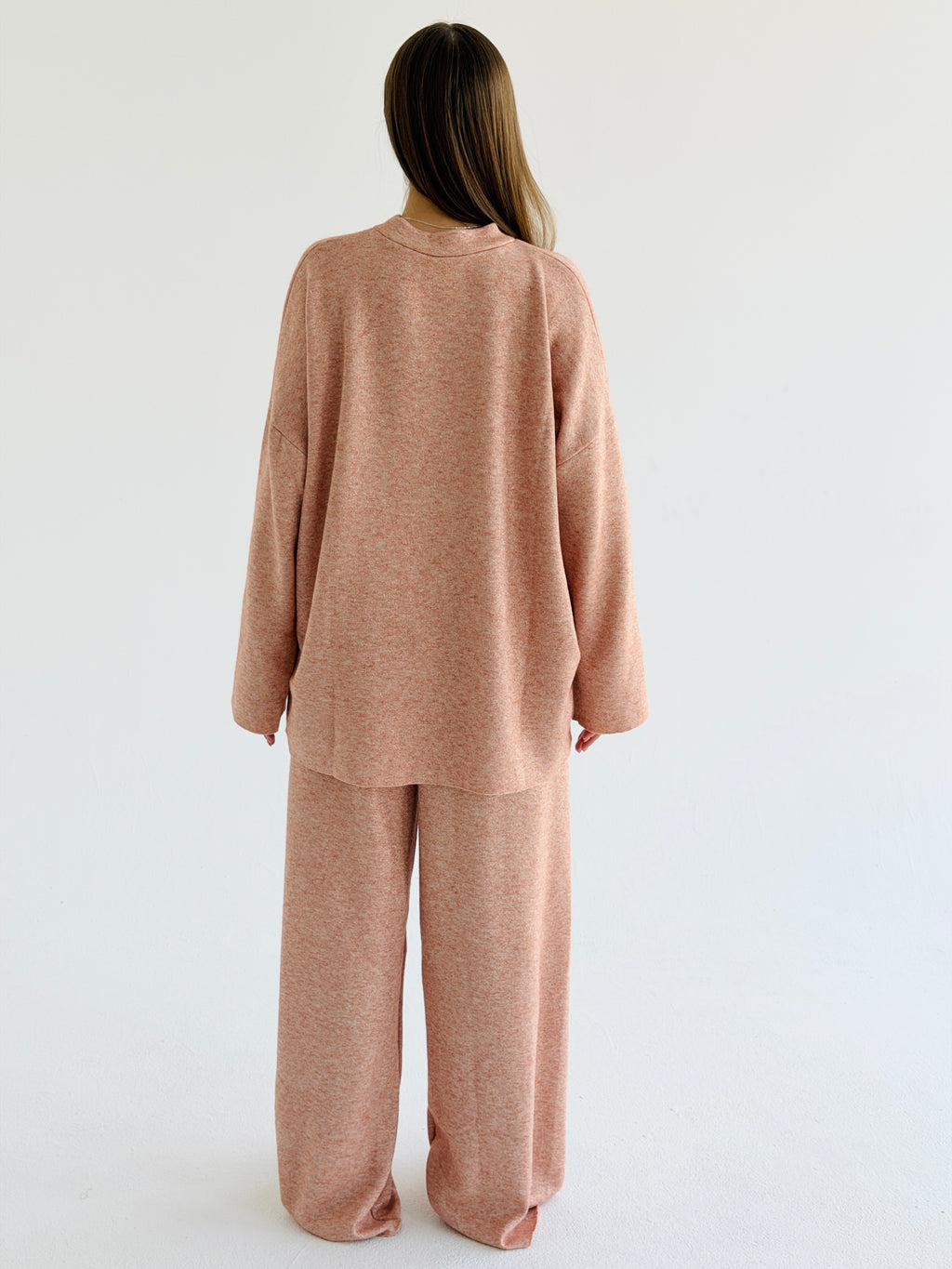 Double face winter set - Light peach