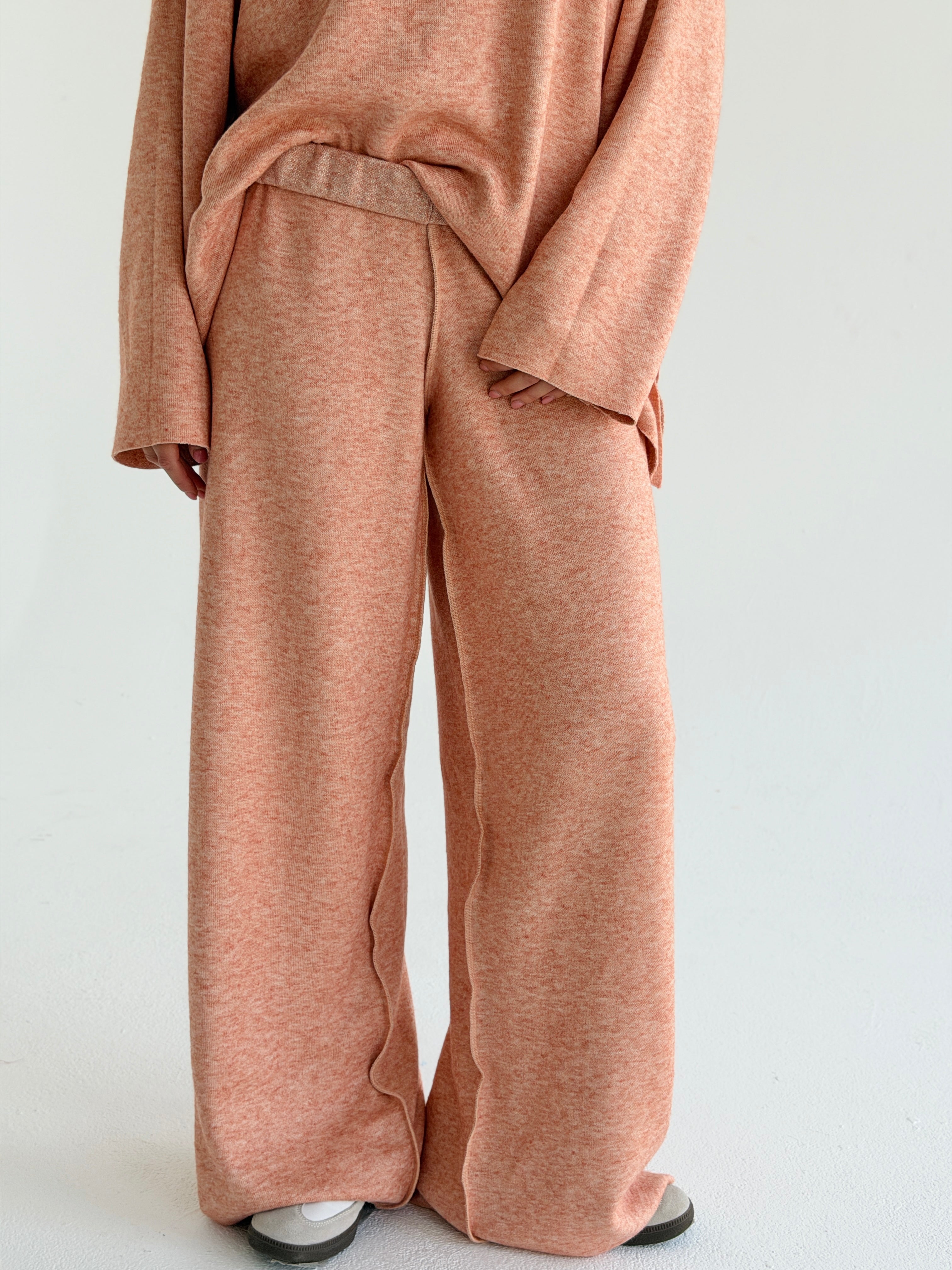 Double face winter set - Light peach