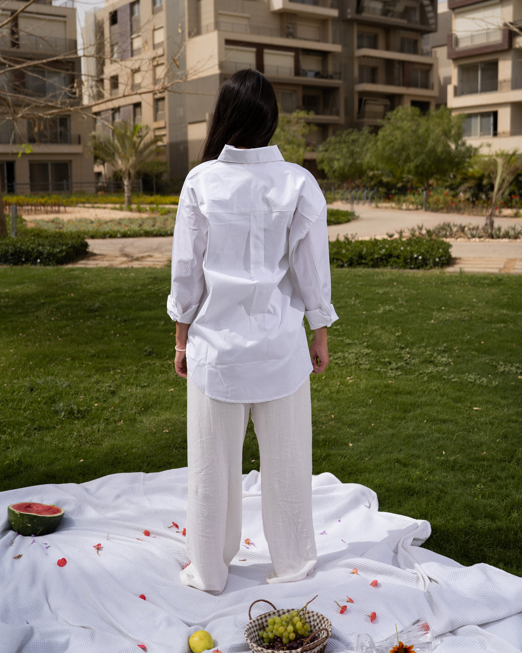 White poplin shirt