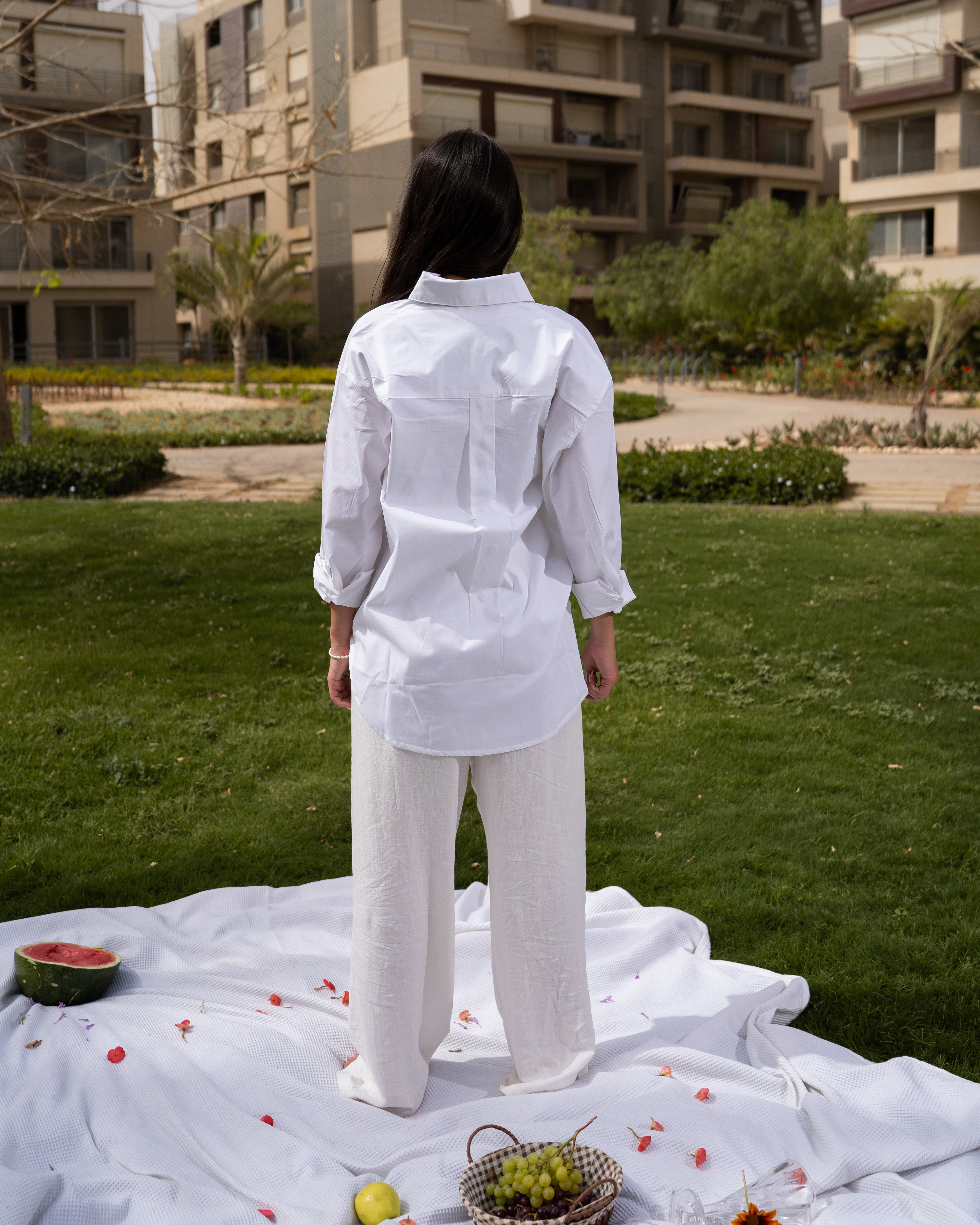 White poplin shirt