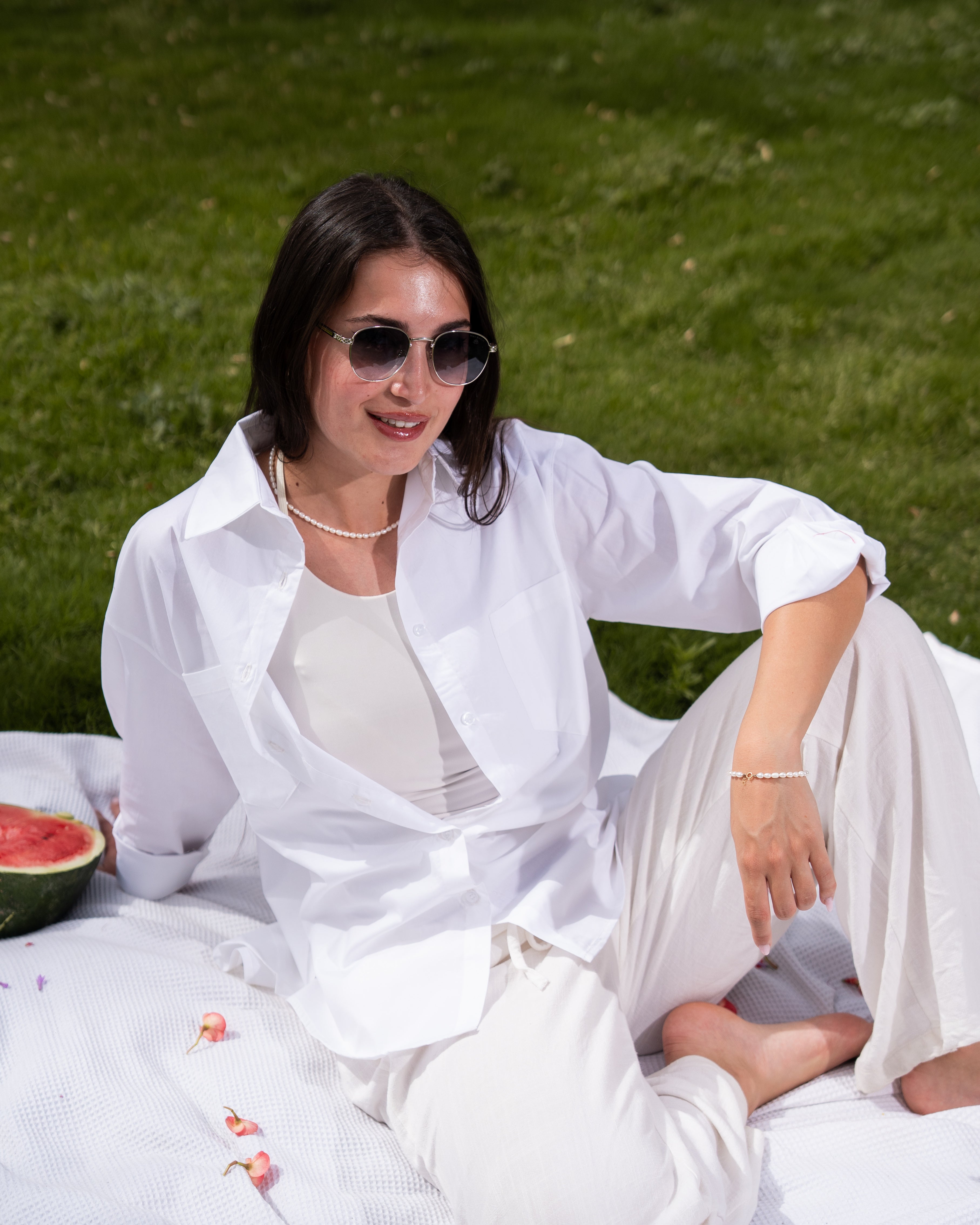 White poplin shirt