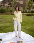 Yellow linen shirt